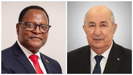 رئيس جمهورية مالاوي يهنئ رئيس الجمهورية بمناسبة انتخابه لعهدة ثانية