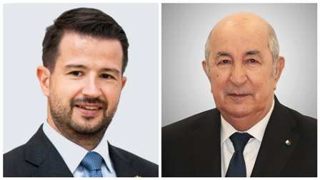 رئيس جمهورية مونتينيغرو يهنئ رئيس الجمهورية بمناسبة انتخابه لعهدة ثانية