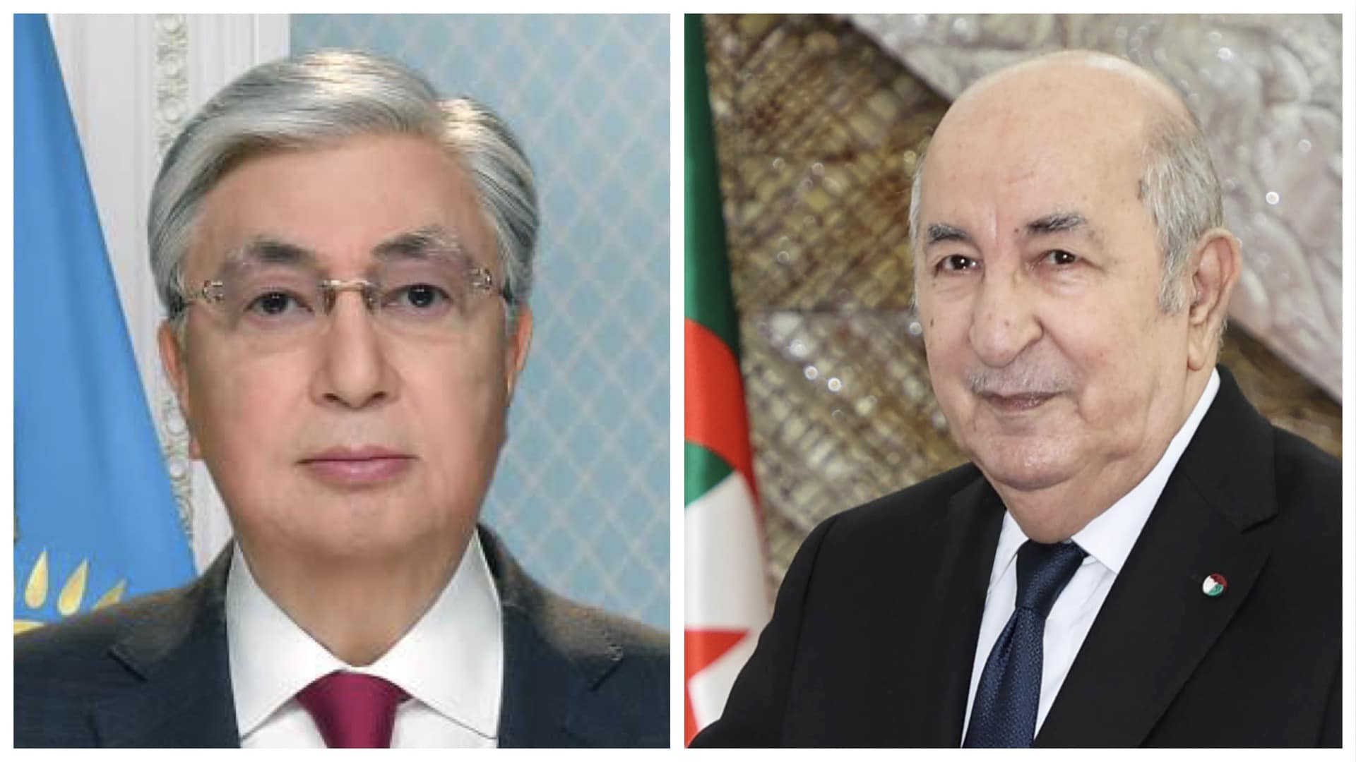 تبون ورئيس كازاخستان السيد قاسم جومارت  توقايف