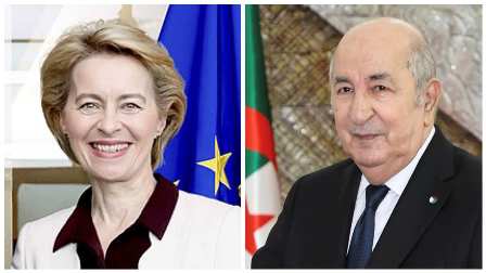 رئيسة المفوضية الأوروبية تهنئ رئيس الجمهورية بمناسبة إعادة انتخابه لعهدة جديدة