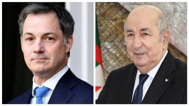 رئيس الجمهورية يتلقى التهاني من رئيس وزراء بلجيكا بمناسبة إعادة انتخابه لعهدة جديدة