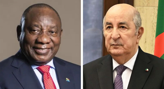 رئيس الجمهورية يتلقى تهاني رئیس جمهورية جنوب إفریقیا