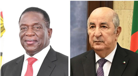 رئيس الجمهورية يتلقى تهاني رئیس جمھوریة زیمبابوي