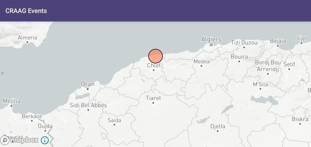 عدم تسجيل ايةخاشر بشرية أو مادية عقب الهزة الأرضية بالشلف