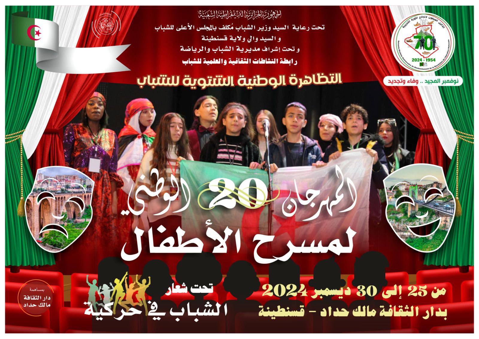 Ouverture mercredu du festival national du théâtre pour enfants