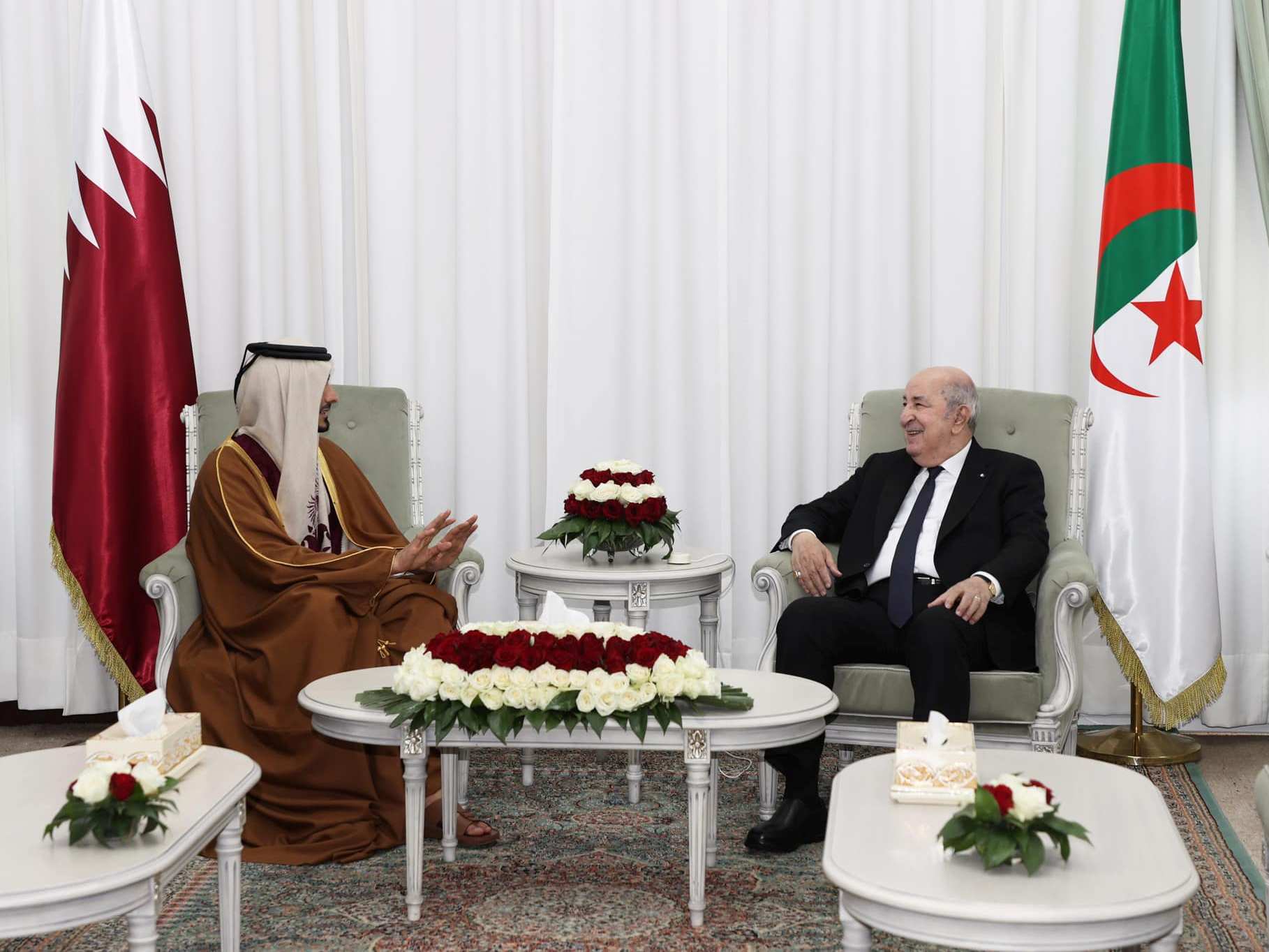 Le Président Tebboune reçoit le représentant de l'Emir de l'Etat du Qatar