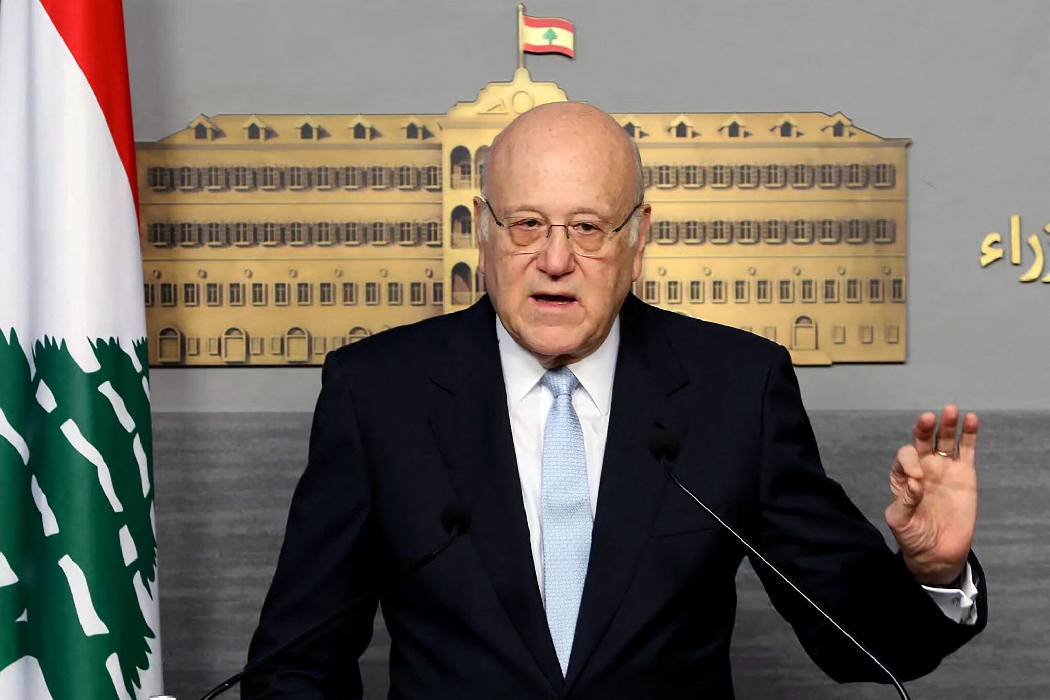 Mikati appelle à "fixer un calendrier clair" pour achever le retrait  de l'entité sioniste du sud du pays