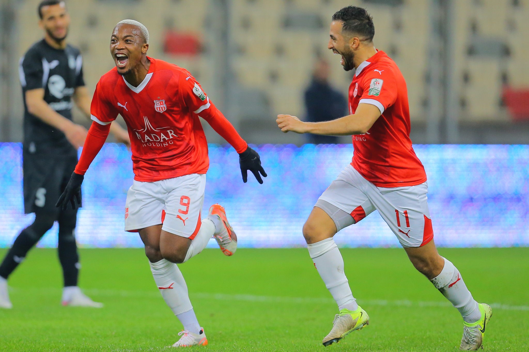 Joie de Mayo après avoir ouvert le score pour le CRB