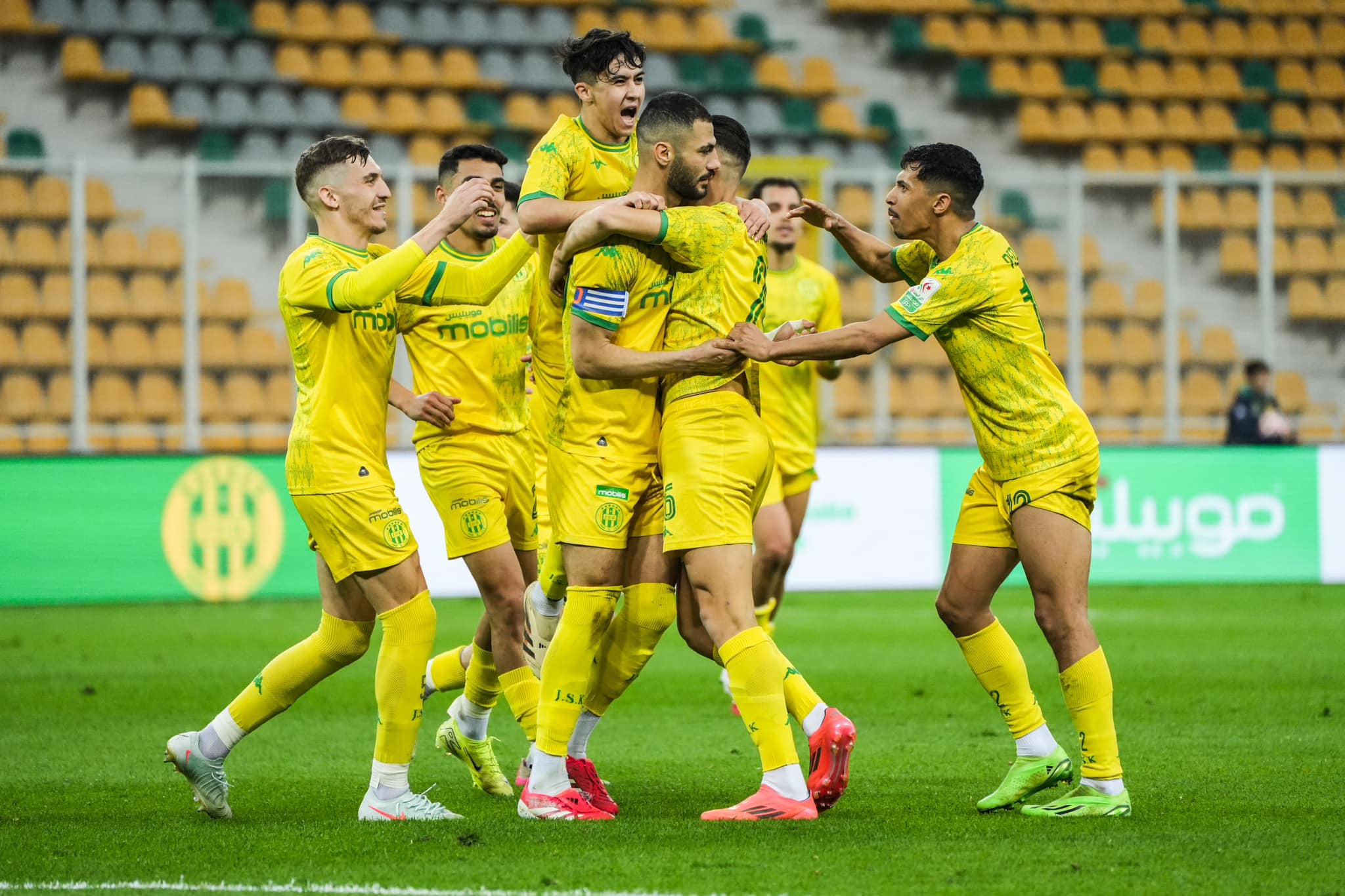 Joie des joueurs de la JSK