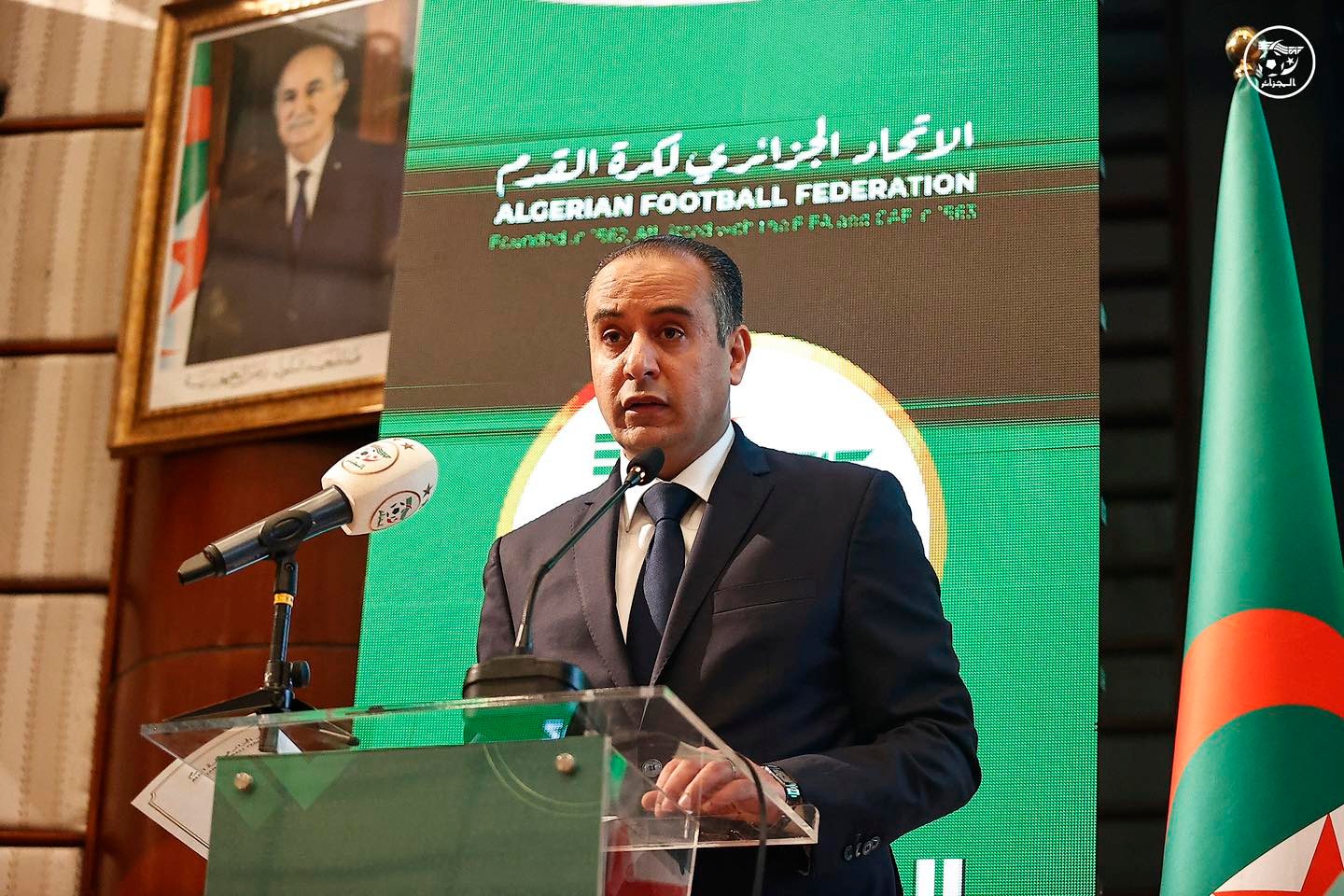 Walid Sadi, ministre des Sports et président de la FAF