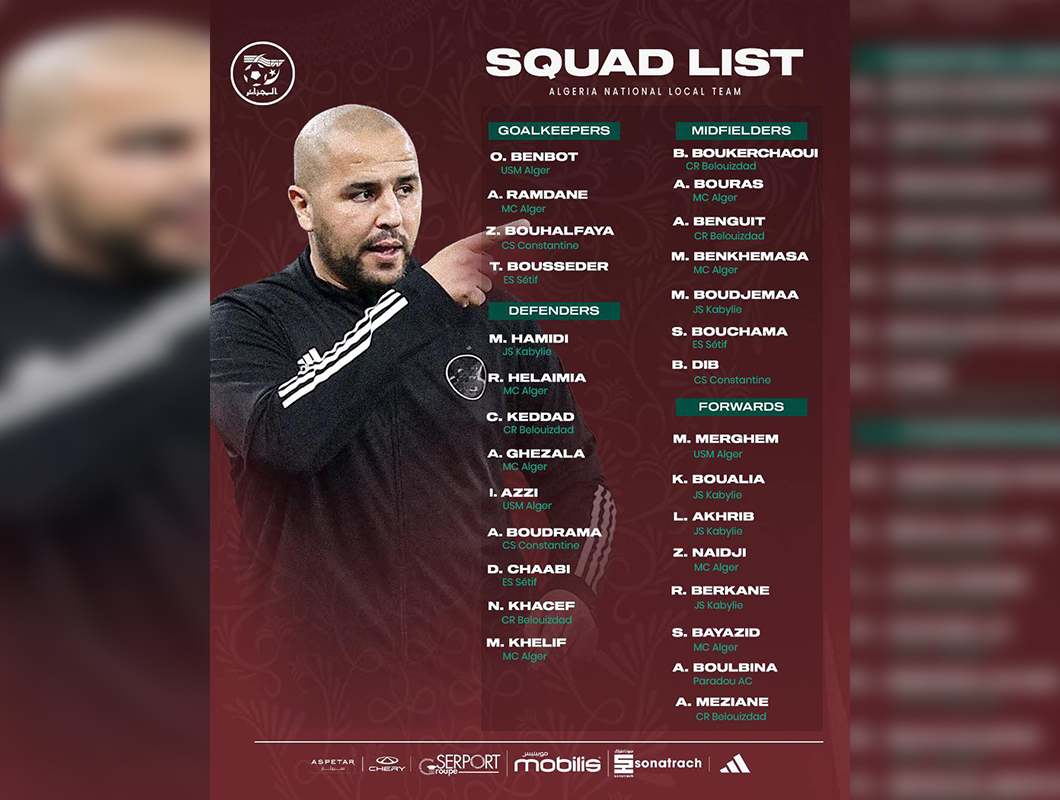 28 joueurs retenus pour le stage de Annaba