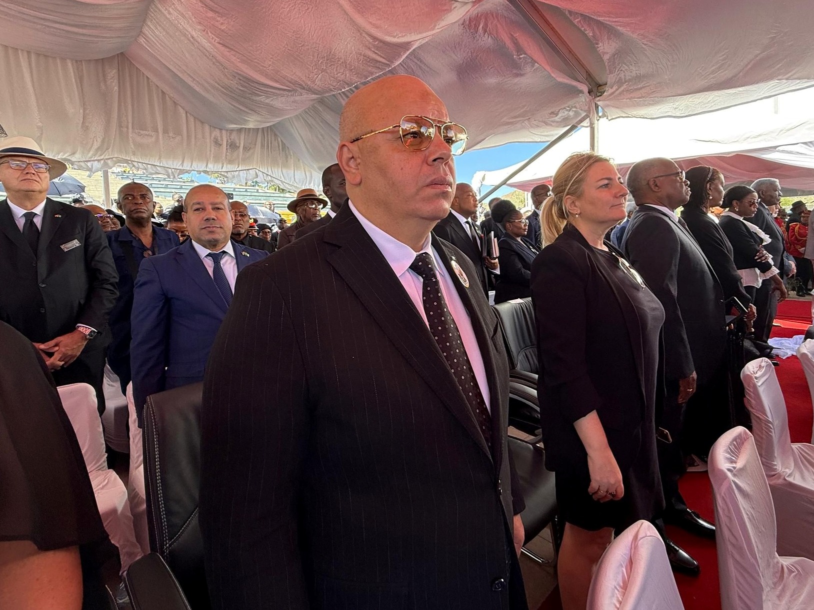 Représentant le président de la République, Rebiga assiste aux funérailles de l'ancien président namibien Sam Shafishuna Nujoma