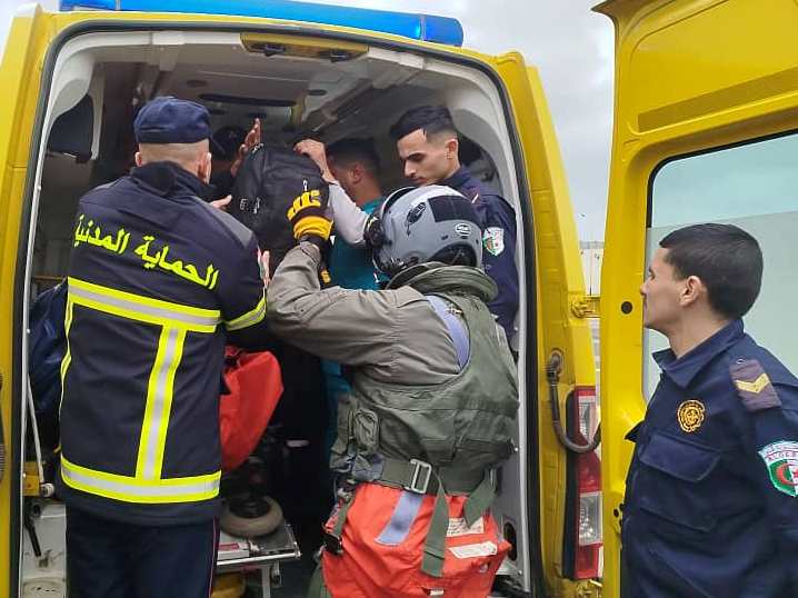 Evacuation sanitaire en urgence d'un marin de nationalité turque au port de Béjaïa