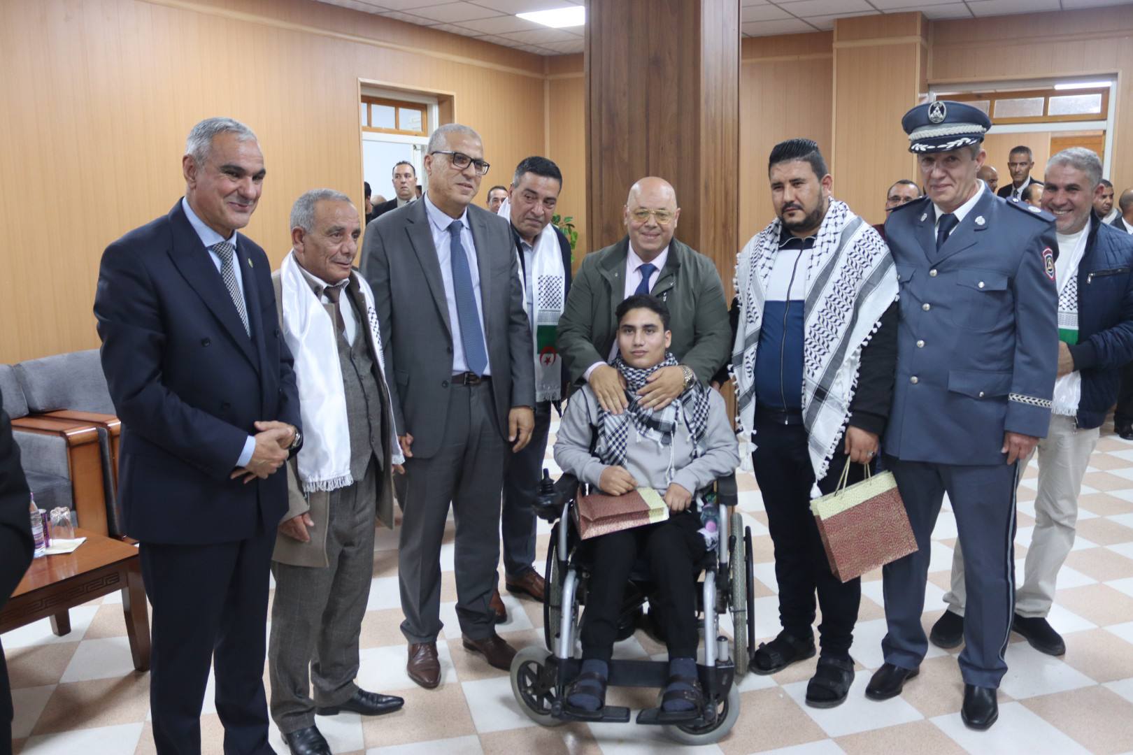 الفلسطينيون الجرحى للرئيس تبون