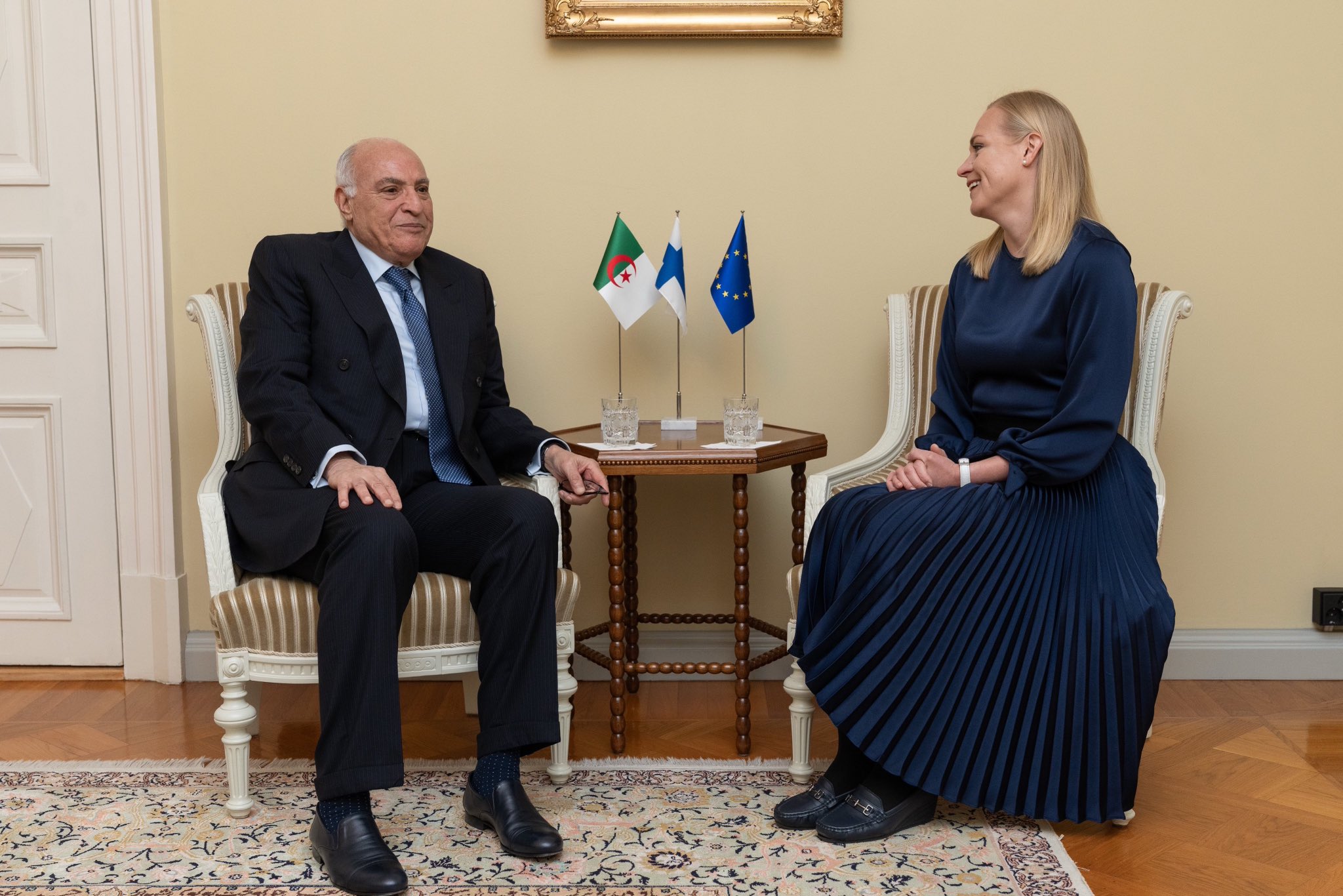 Attaf s’entretient à Helsinki avec son homologue finlandaise