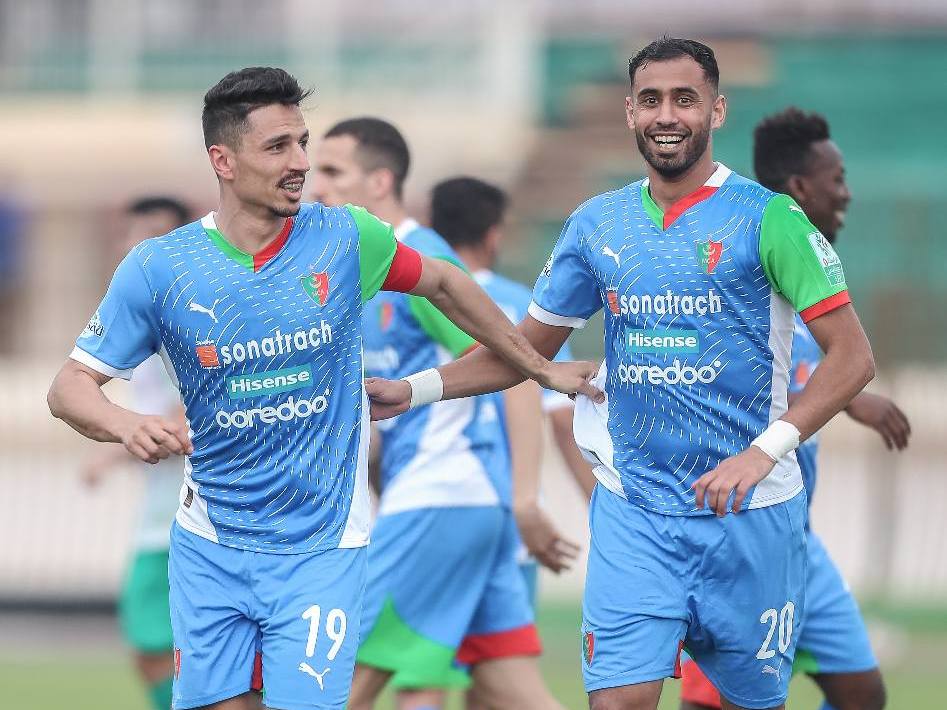 Joie des joueur du MC Alger