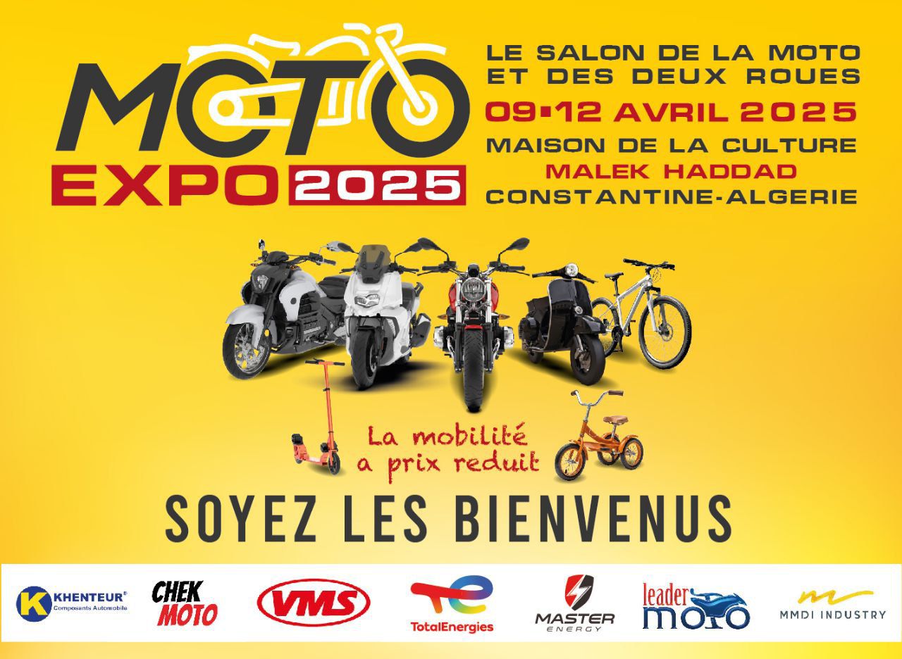 Le salon de la moto et du deux roues «Moto Expo 2025» du 9 au 12 avril à Constantine