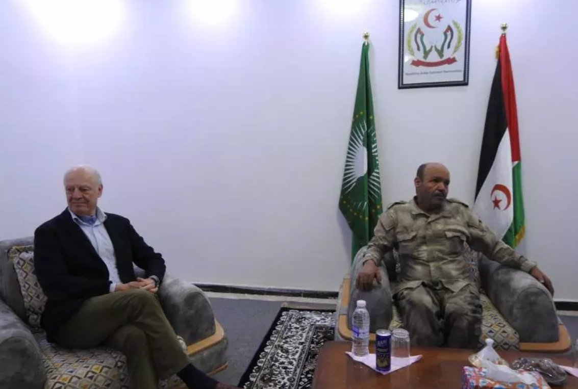 Staffan De Mistura rencontre des responsables sahraouis dans les camps de réfugiés