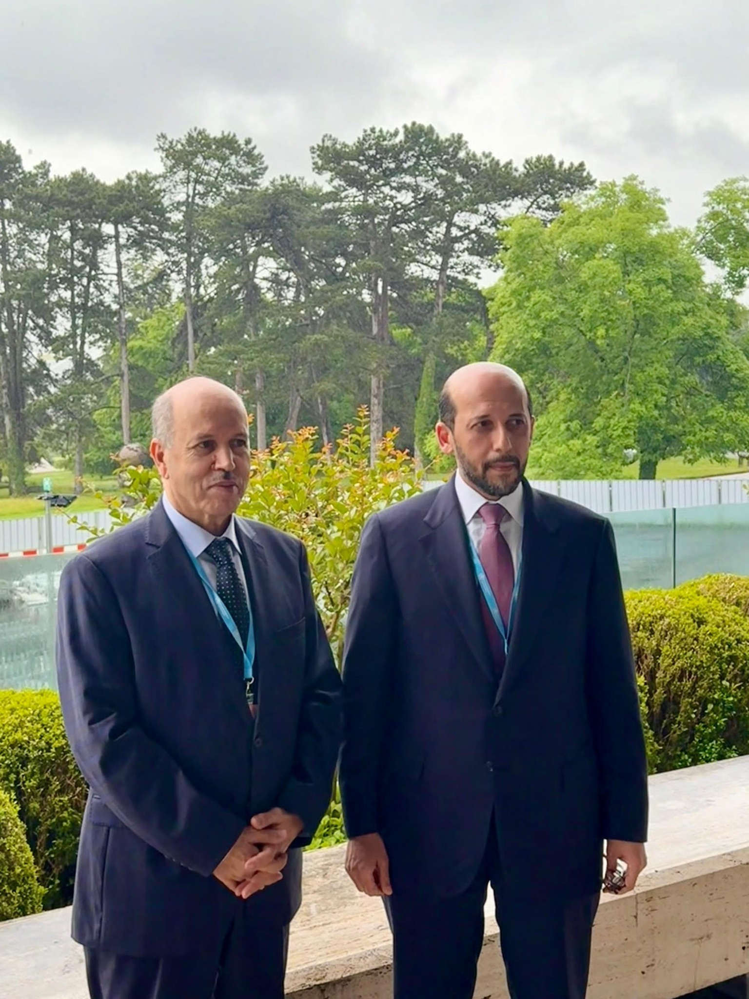 السيد سايحي يلتقي نظيره القطري بجنيف  السيد سايحي يلتقي نظيره القطري بجنيف