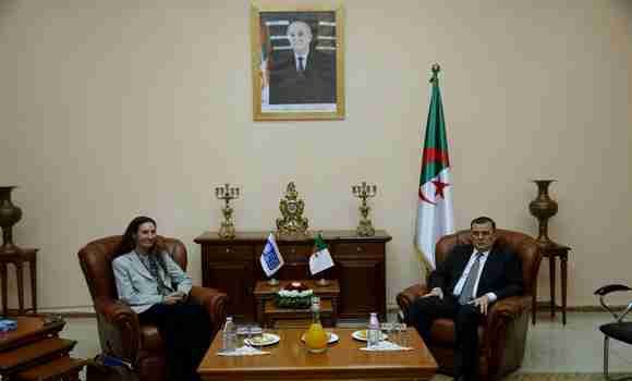 بن طالب يستقبل ممثلة برنامج الأمم المتحدة للتنمية بالجزائر