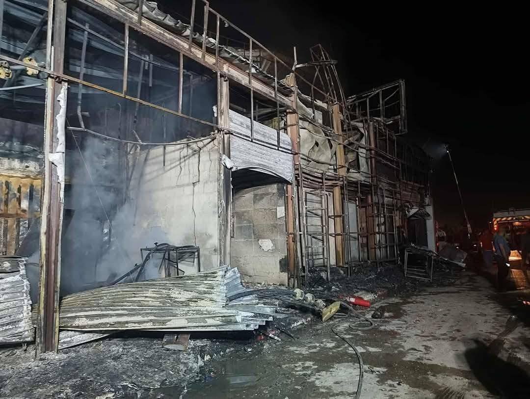 اخماد حريق مهول في مركز تجاري ببلدية مفتاح