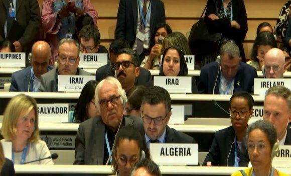 اعتماد مشروع قرار تقدمت به الجزائر ودول أخرى يقضي بإدراج فلسطين في إطار اللوائح الصحية الدولية