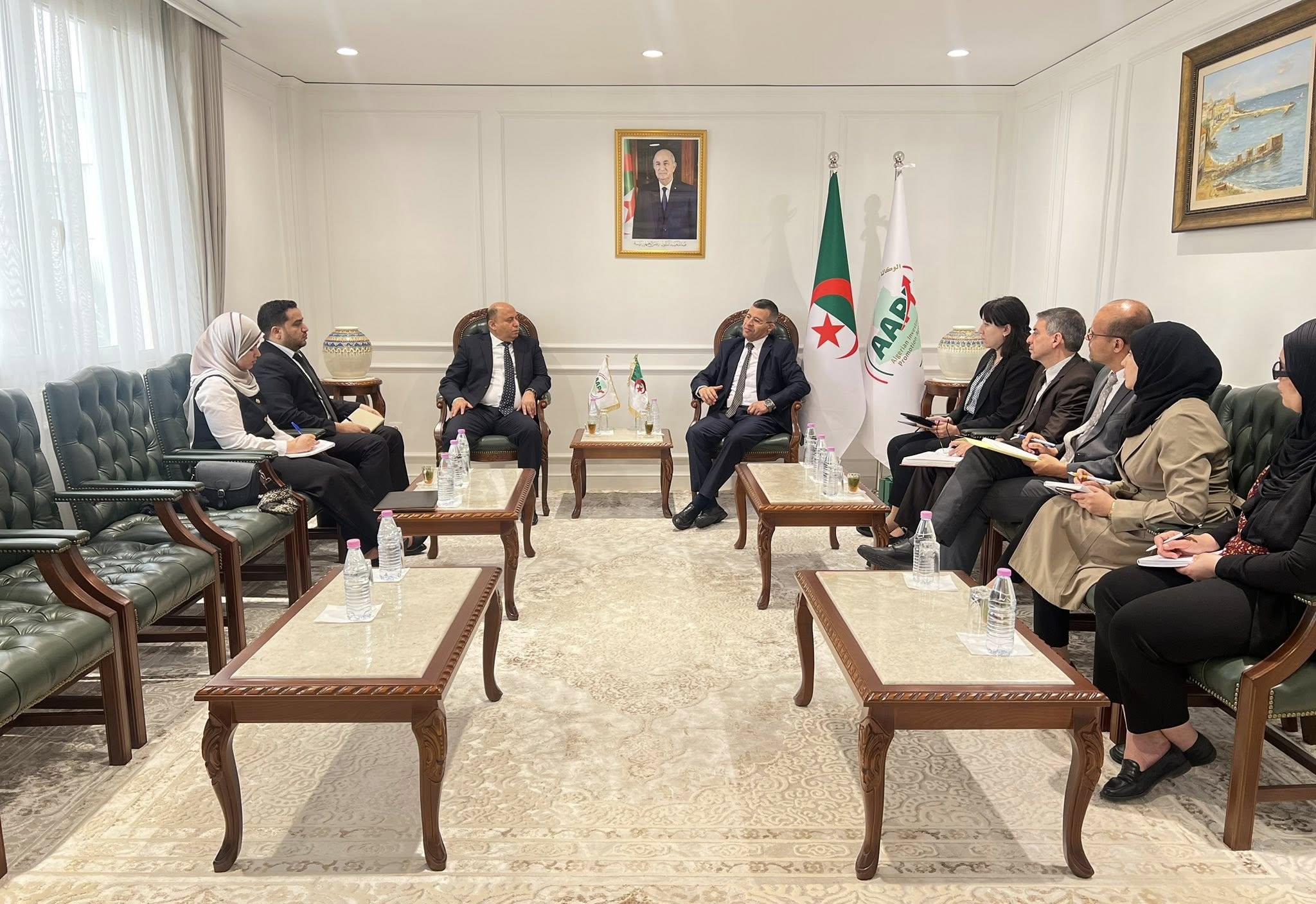 ركاش يبحث أفاق الاستثمار في الزراعات الاستراتيجية مع رئيس الهيئة  العربية لاستثمار و الإنماء الزراعي