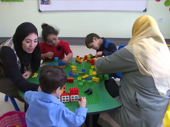 الأطفال المصابين بالتوحد