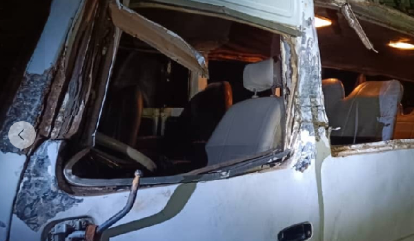 Camion accident nuit