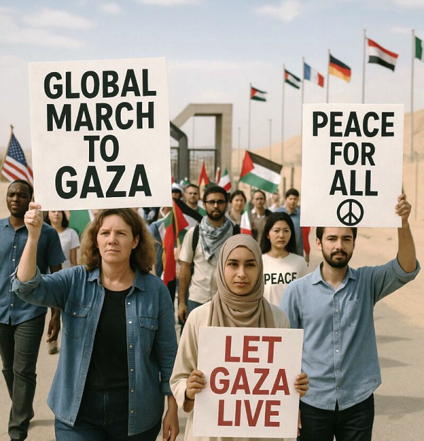 Global march to Gaza.06.06.2025