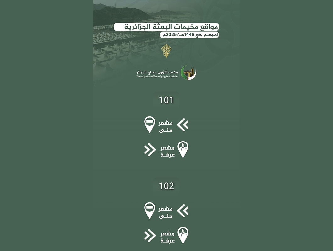 Hadj 2025, service localisation
