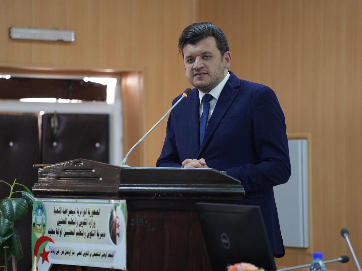 Yacine El Mahdi Oualid, ministre de la Formation et de l'Enseignement professionnels,