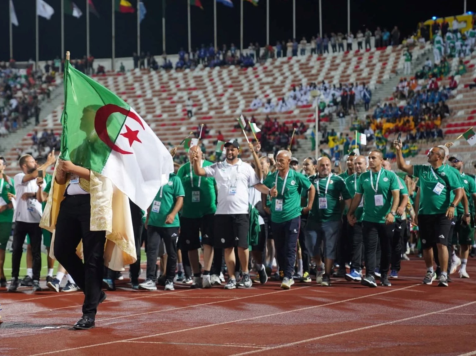 La délégation algérienne aux Jeux scolaires africains