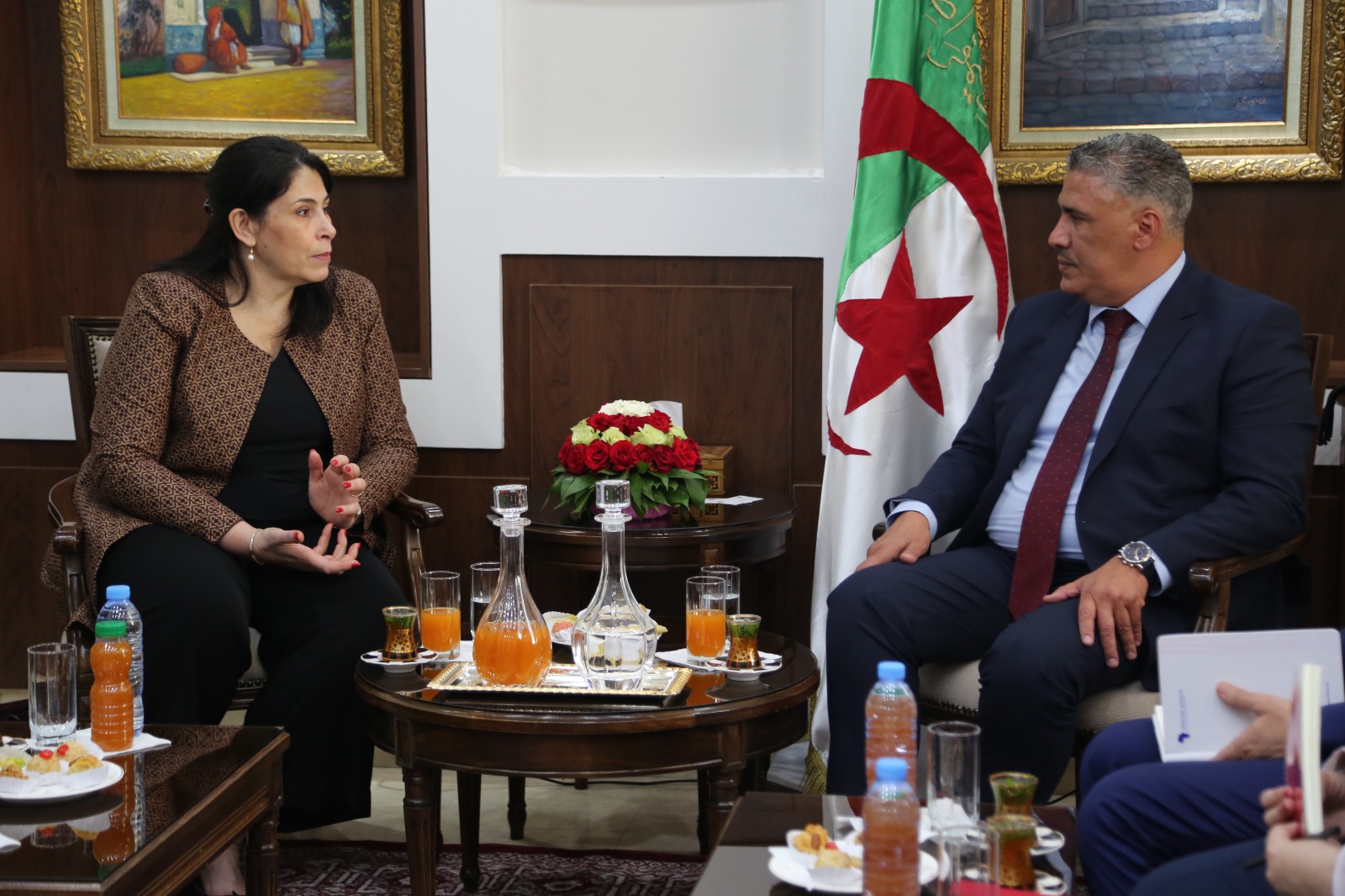 بلعريبي يستقبل نائبة رئيس مفوضية الاتحاد الإفريقي