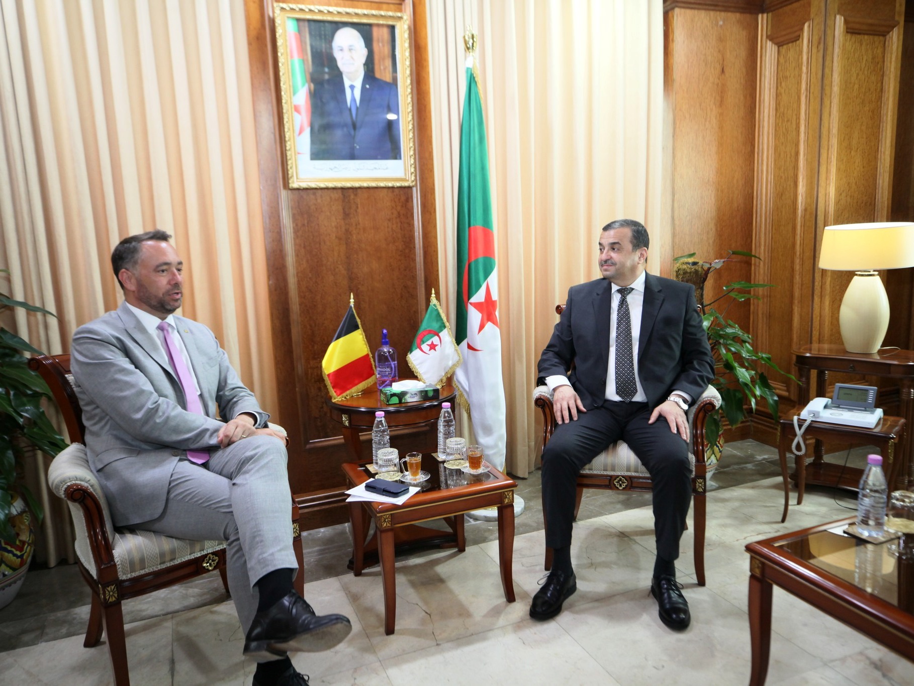 طاقة ومناجم: السيد عرقاب يبحث آفاق تعزيز التعاون مع  نائب رئيس الوزراء  ووزير الخارجية البلجيكي