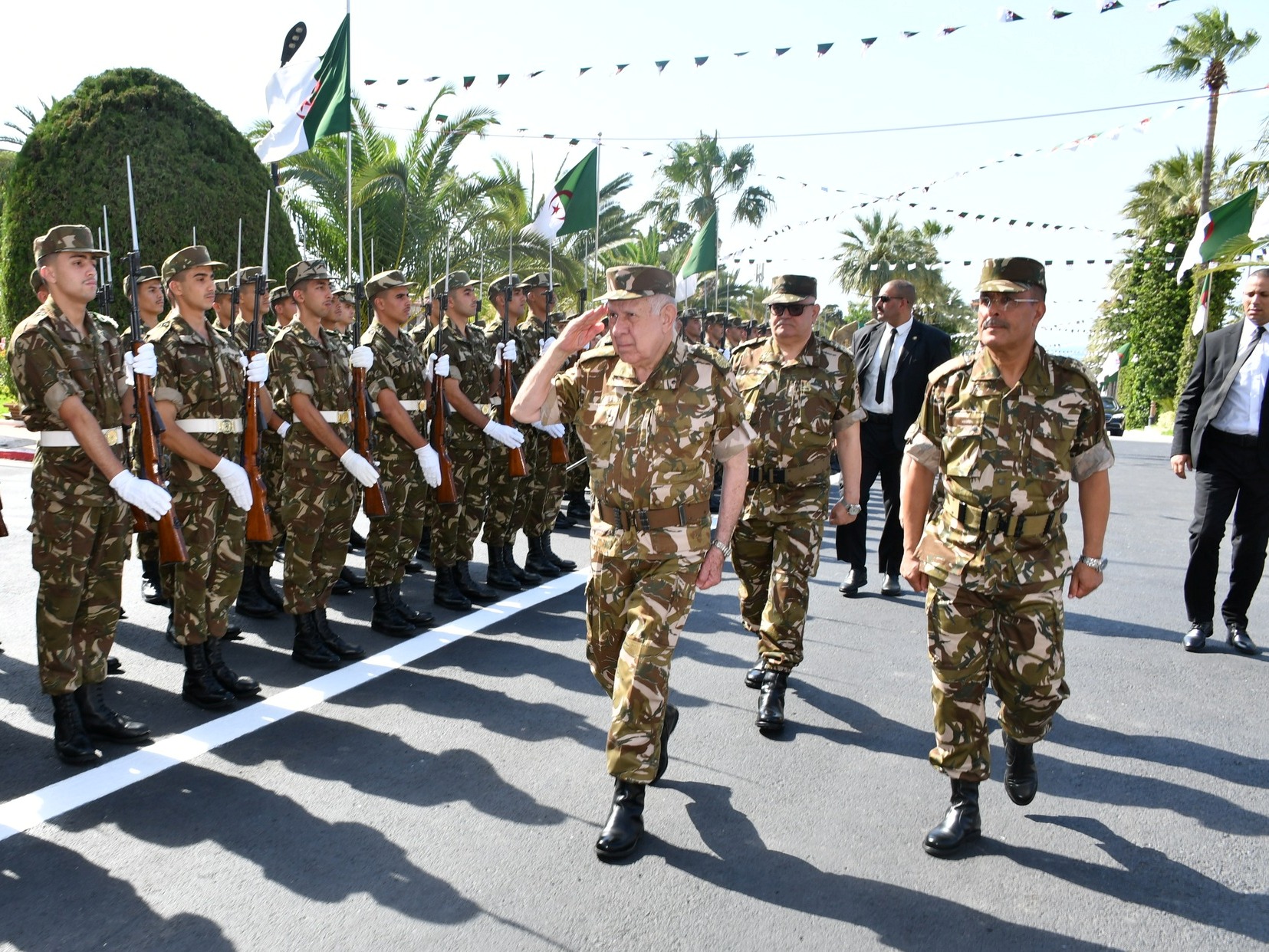 Le Général d'Armée Saïd Chanegriha en visite à l'Académie militaire de Cherchell