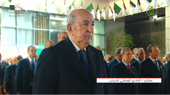 رئيس الجمهورية يترأس حفل استقبال بمناسبة احياء الذكرى الـ63 لعيد الاستقلال