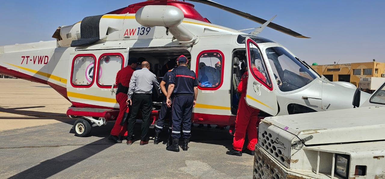 الحماية المدنية: إجلاء جوي لطفلين تعرضا لحروق بورقلة