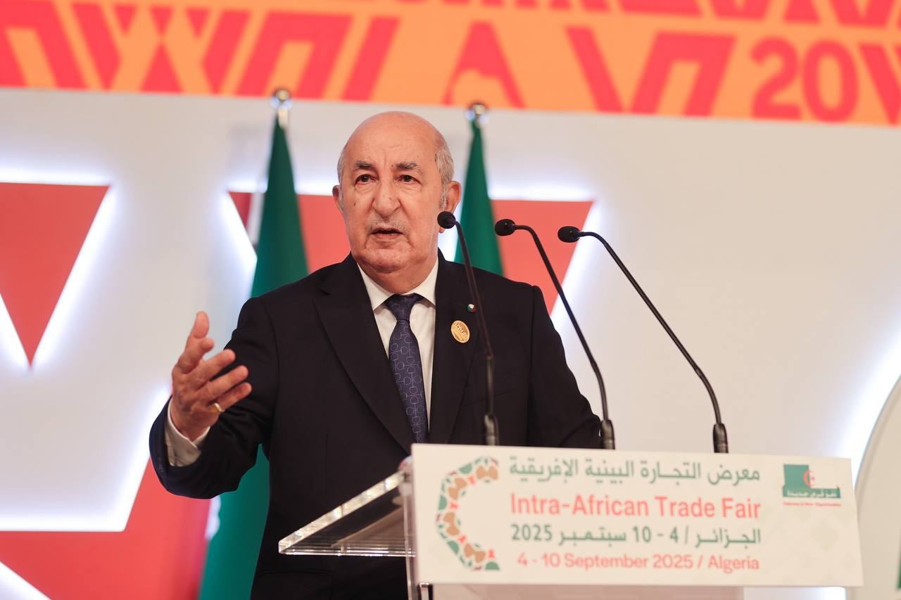 تبون معرض التجارة البينية