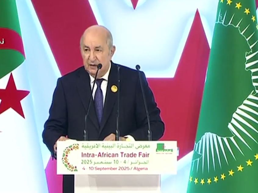 رئيس الجمهورية يلقي كلمة في افتتاح معرض التجارة البينية الإفريقية
