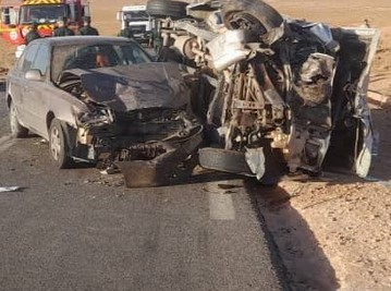 حادث مرور بالبيض