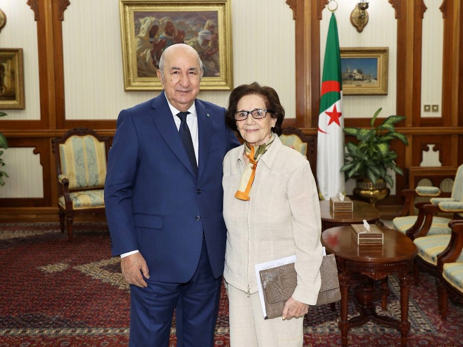 رئيس الجمهورية يستقبل المجاهدة جميلة بوحيرد