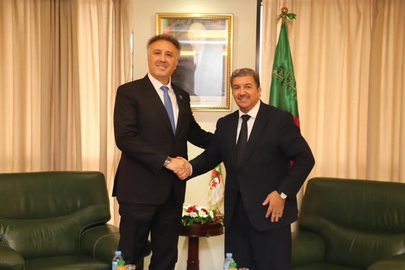 بوعمامة يستقبل وزير الإعلام الفلسطيني   بوعمامة يستقبل وزير الإعلام الفلسطيني