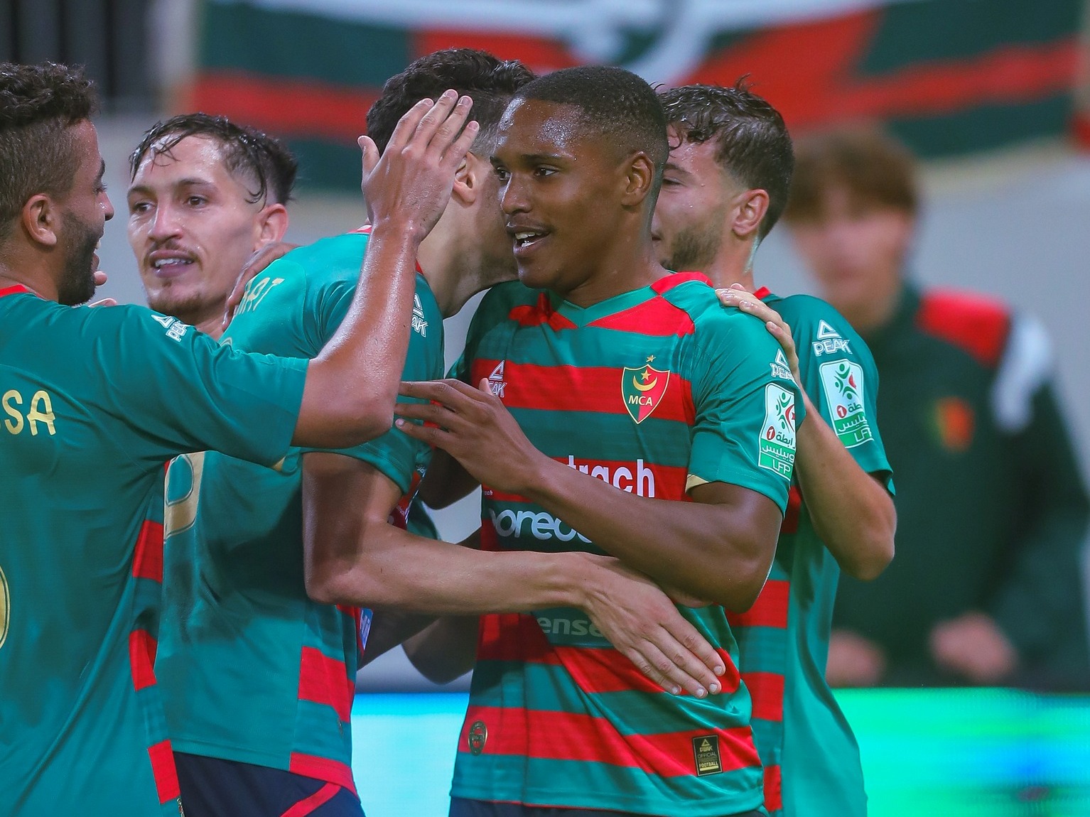 Joie de Moslem Anatouf hauteur du 2e but du MCA