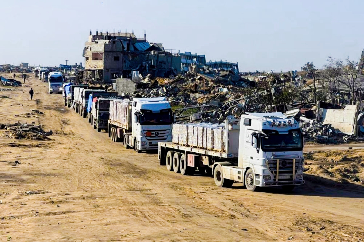Arrivée à Ghaza de plusieurs camions de gaz et de carburants après l'entrée en vigueur de l'accord