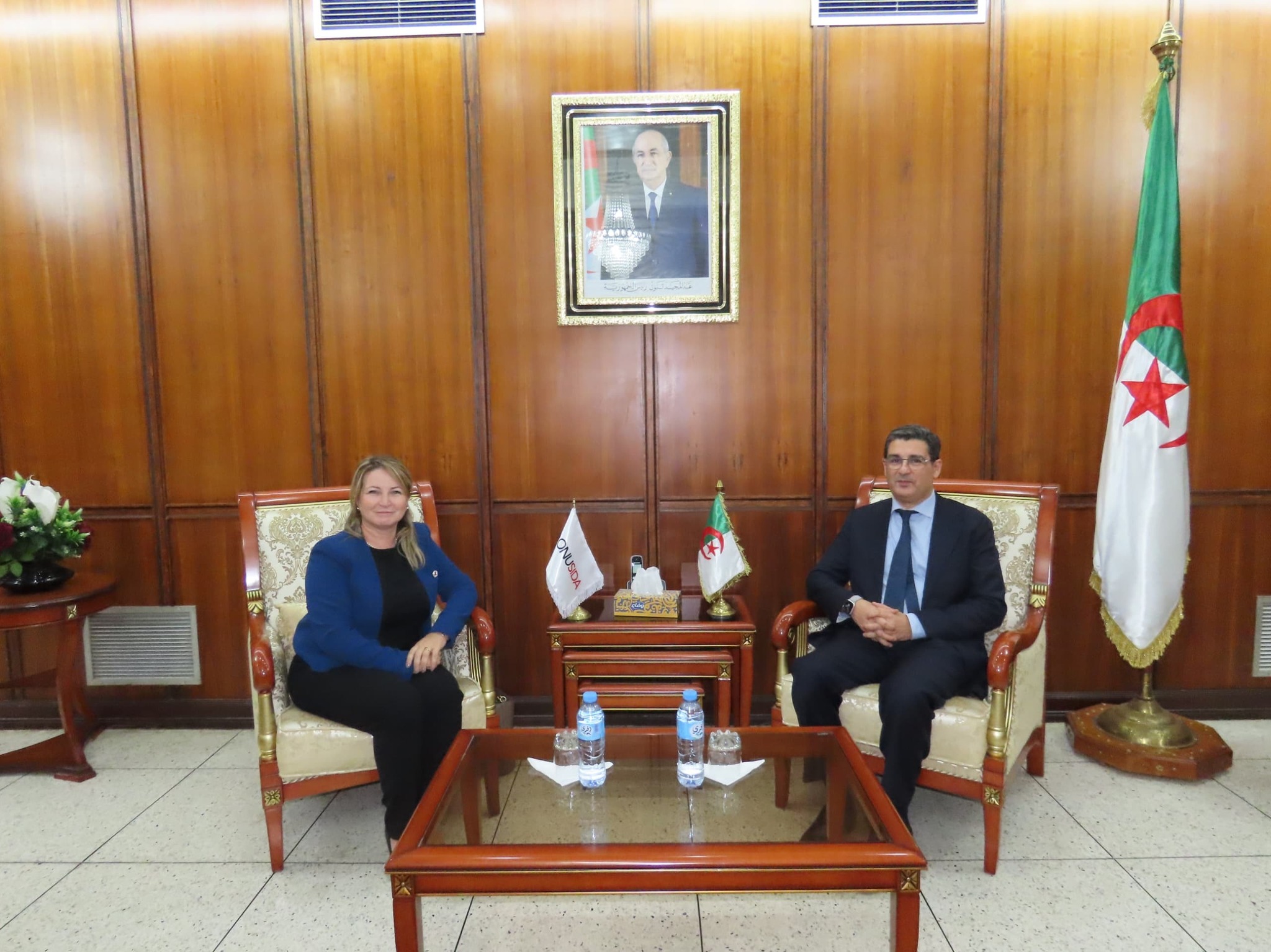 مسعودان يستقبل ممثلة برنامج الأمم المتحدة المشترك لمكافحة فيروس "الإيدز"