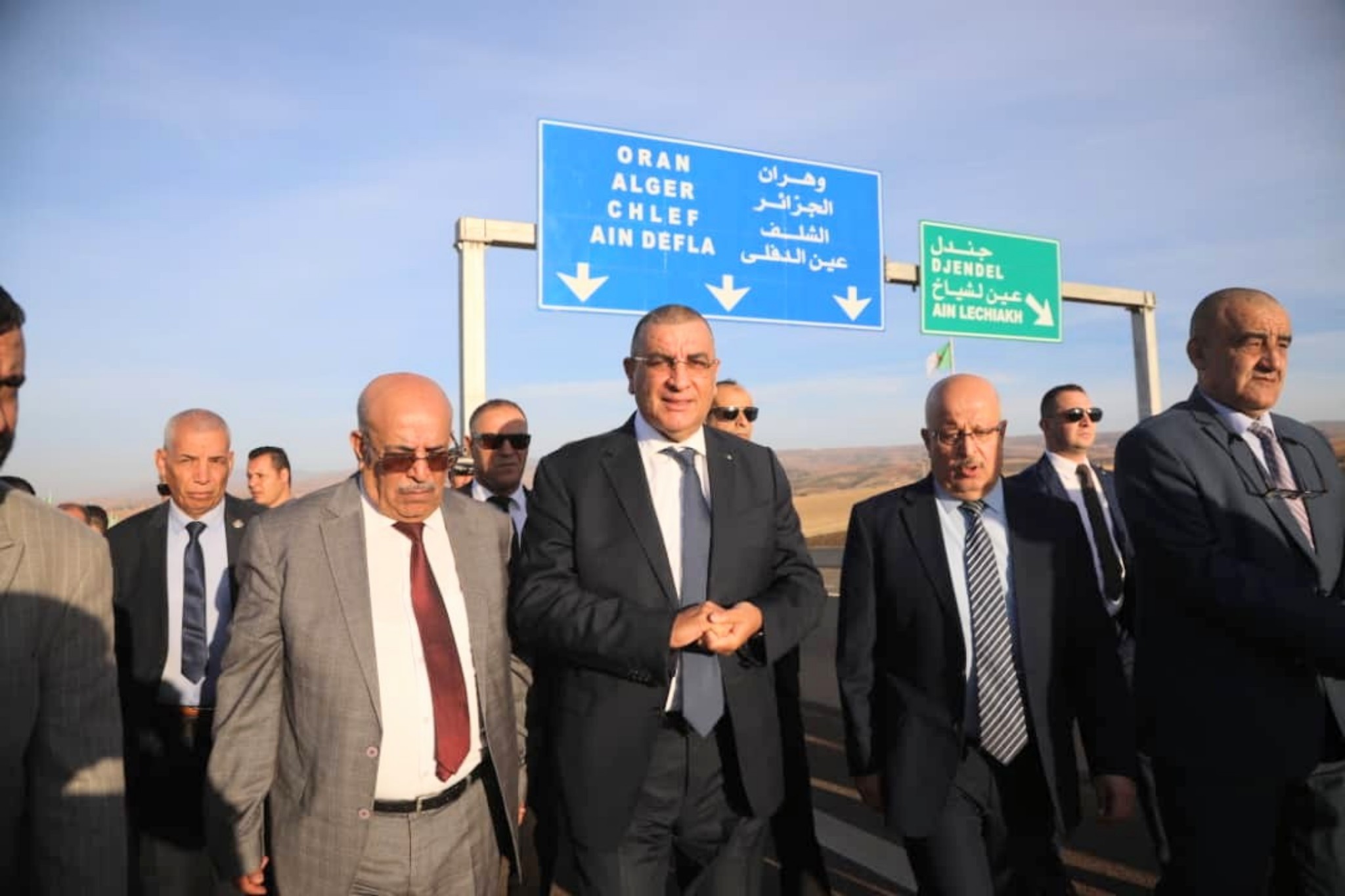 جلاوي يشرف على وضع حيز الخدمة للشطر من الطريق جندل ـ حناشة