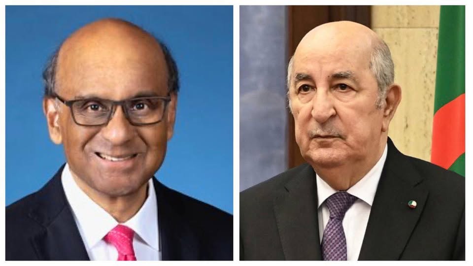 رئيس الجمهورية يتلقى تهاني  نظيره السنغافوري