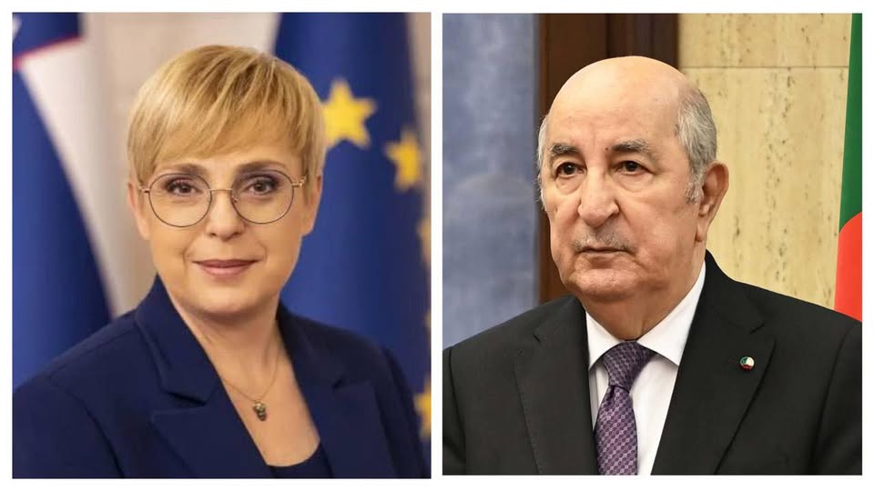 رئيس الجمهورية يتلقى رسالة  تهنئة من رئيسة سلوفينيا