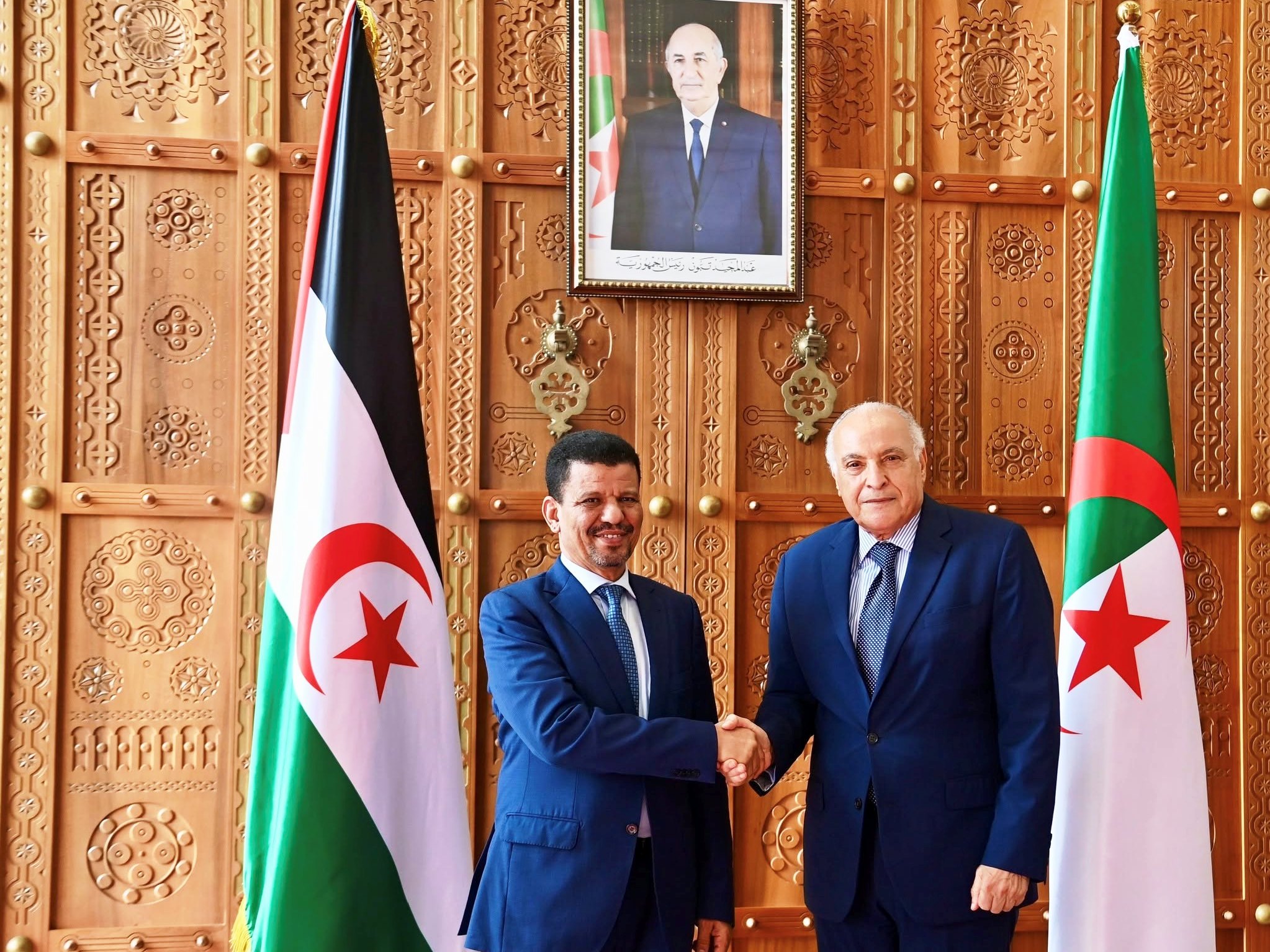 السيد عطاف يستقبل نظيره الصحراوي